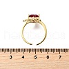 Adjustable Brass Micro Pave Cubic Zirconia Cuff Rings RJEW-V007-01G-5