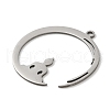 Non-Tarnish 201 Stainless Steel Pendants STAS-B049-12P-2