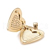 Brass Micro Pave Cubic Zirconia Locket Pendants X-KK-A161-47G-3