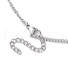 Non-Tarnish Stainless Steel Macrame Pouch Empty Stone Holder for Necklace Makings NJEW-JN04823-02-4