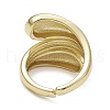 Rack Plating Brass Open Cuff Rings RJEW-K257-12G-3