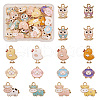 Beadthoven 32Pcs 4 Style Alloy Enamel Pendants ENAM-BT0001-14-2