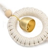 Handmade Cotton Cord Ring Hanging Ornaments HJEW-TA00307-4