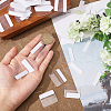 CHGCRAFT 200Pcs Transparent Self Adhesive Hang Tabs KY-CA0001-57-3