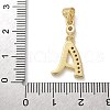 Brass Micro Pave Cubic Zirconia Pendants KK-M319-02G-A-3