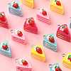 50Pcs 5 Colors Opaque Resin Pendants RESI-CJ0003-24-8