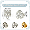 SOFPLATE 240Pcs 4 Colors Tibetan Style Alloy Tube Bails TIBE-SP0001-07-2