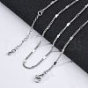 Brass Curb Chains Necklaces for Women NJEW-D302-07P-1