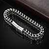Punk Style 304 Stainless Steel Curb Chain Bracelets for Men WGFAED6-01-4