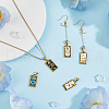 DICOSMETIC 5Pcs 5 Styles 304 Stainless Steel Pendants STAS-DC0016-25-5
