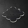 Transparent Acrylic Blank Pendants TACR-Z003-01G-4