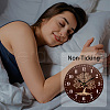 MDF Printed Wall Clock HJEW-WH0058-018-4