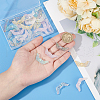 SUNNYCLUE 36Pcs 6 Colors Transparent Acrylic Round Beads MACR-SC0001-47-3
