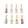 Angel ABS Plastic Imitation Pearl Pendant Decorations HJEW-JM03109-01-2