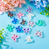  12Pcs 6 Colors Luminous UV Plating Rainbow Iridescent Acrylic Beads OACR-TA0001-50-5