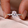 925 Sterling Silver Micro Pave Cubic Zirconia Finger Rings for Women KK5003-2-2