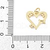 Brass Micro Pave Clear Cubic Zirconia Pendants KK-G522-53G-03-3