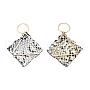 Brass with PU Leather Pendants FIND-Z048-08A-KCG-1