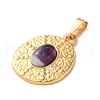 Natural Amethyst Pendants STAS-C120-11G-09-2