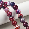 Natural Multi-Color Agate Beads Strands G-A261-B10-14mm-1