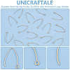 Unicraftale Ion Plating(IP) 304 Stainless Steel Earring Hooks STAS-UN0058-95G-5