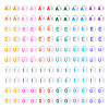 500Pcs 5 Style Opaque White Acrylic Beads SACR-TA0001-20-11