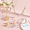GOMAKERER 14 Strands 14 Colors Electroplate Glass Beads Strands EGLA-GO0001-06-4