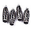 Tibetan Style 9-EyedZi Pendants G-T131-92A-1