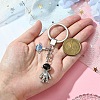 Alloy Enamel & Rhinestone Keychain KEYC-YW00044-5