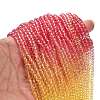 Transparent Painted Glass Beads Strands DGLA-A034-T3mm-A07-2
