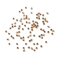 Yellow Gold Filled Beads, 1/20 14K Gold Filled, Round, Real Gold Filled,  5mm, Hole: 1.4mm