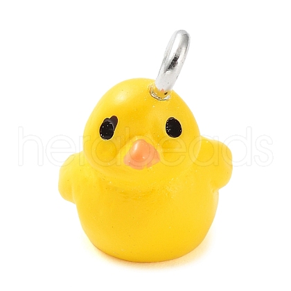 Opaque Resin Pendants RESI-Z014-01K-1