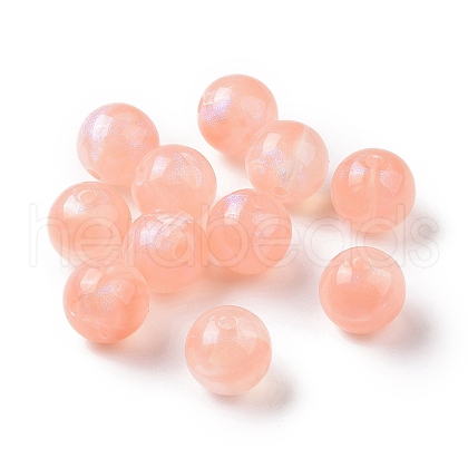 Opaque Acrylic Beads OACR-E014-19B-05-1