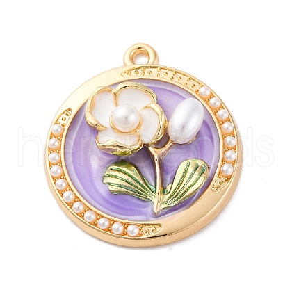 Alloy Enamel Pendants FIND-M060-14B-G02-1