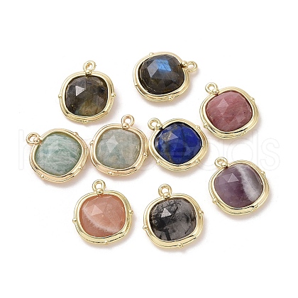 Natural Mixed Stone Pendants G-G012-09B-1