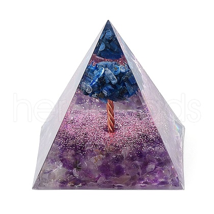 Orgonite Pyramid Resin Energy Generators DJEW-PW0012-020A-1