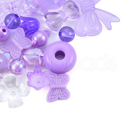 Opaque & Transparent Acrylic Beads MACR-T045-01A-1