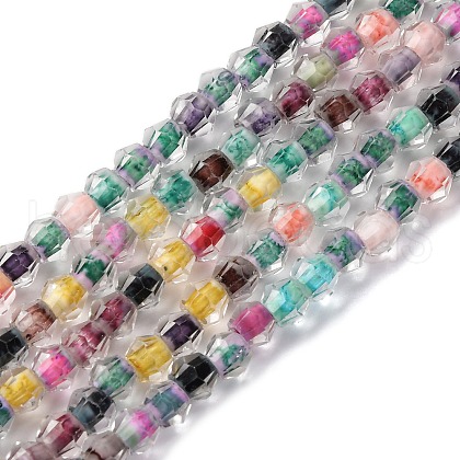 Handmade Lampwork Beads Strands X-LAMP-R020-01D-1