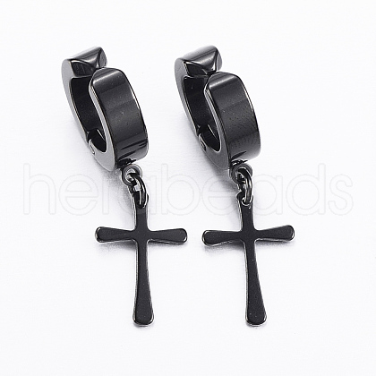 304 Stainless Steel Clip-on Earrings EJEW-H351-17B-1