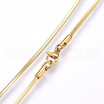 304 Stainless Steel Snake Chain Necklaces MAK-L015-03C-1