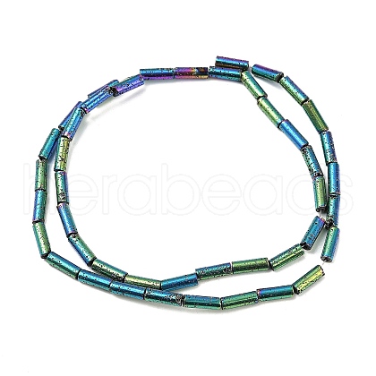 Electroplated Natural Lava Rock Beads Strands G-K388-03A-09-1
