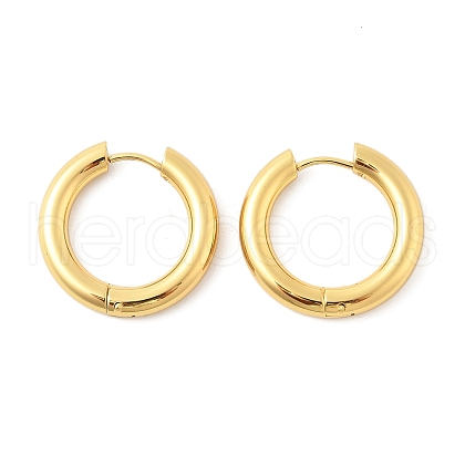 202 Stainless Steel Huggie Hoop Earrings EJEW-O087-08J-G-1