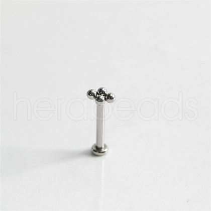 Stainless Steel Threadless Labrets Piercing Jewelry WG7C8D4-01-1