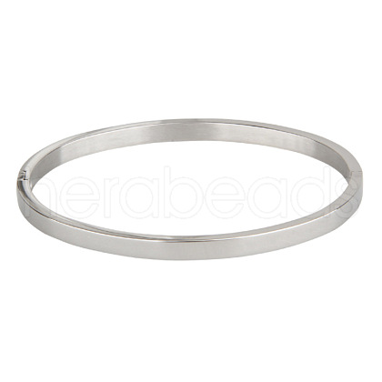 Tarnish Resistant 304 Stainless Steel Bangles BJEW-E277-42A-P-1
