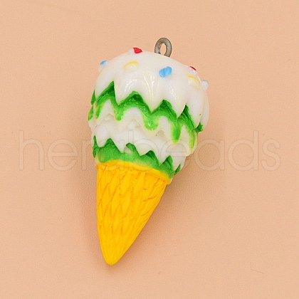 Opaque Resin Imitation Food Pendants RESI-TAC0005-015-1