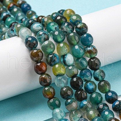 Natural Agate Beads Strands G-C082-A01-02-1