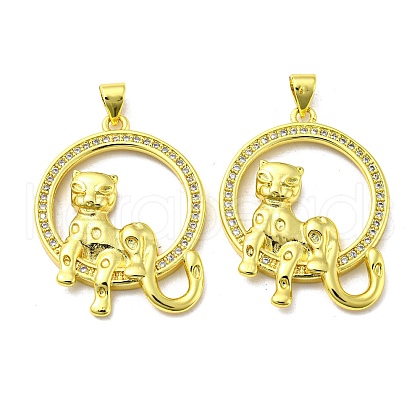 Real 18K Gold Plated Brass Pendants KK-L209-027G-1