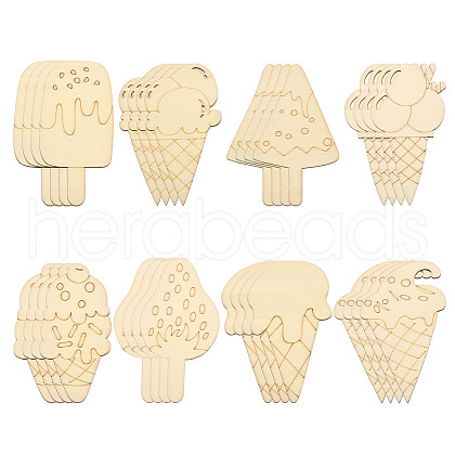 Unfinished Wood Ice Cream Cutouts WOOD-CJC0008-1