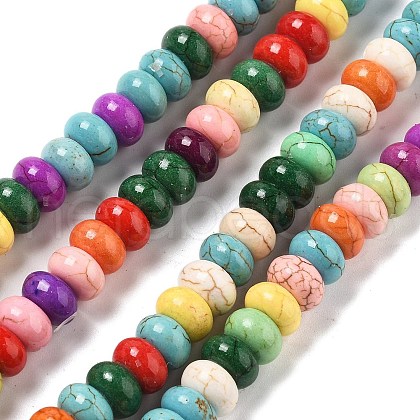 Synthetic Turquoise Beads Strands G-B140-M01-1