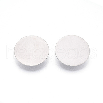 304 Stainless Steel Brooch Cabochon Settings STAS-E547-08K-P-1